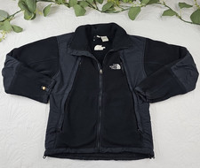 VTG The North Face Women's Black Denali Fleece Full Zip Jacket Size S USA Made