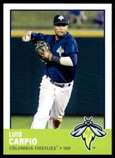 2017 Luis Carpio Choice Minor League Rookie Card Columbia Fireflies. rookie card picture