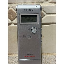 Sony ICD-UX70 Digital Stereo Voice Recorder Silver 1GB Handheld Built-In Speaker