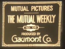 Mutual Weekly 109 1917 Super 8mm Film Silent, Dreadnaught, Destroyer Launch