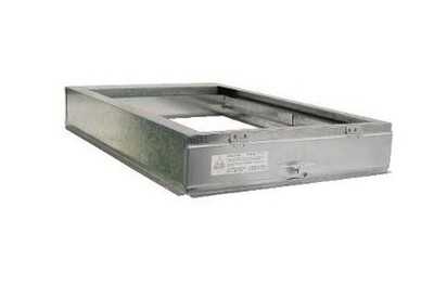 M&M Manufacturing EZ-2020-FC Filter Base 20x20 22-Gauge Metal 1/2'' & 2'' Filters