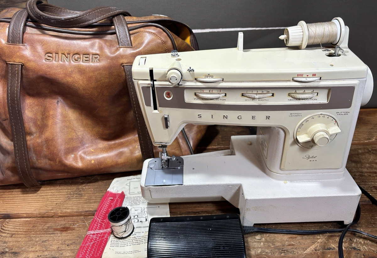 Singer Stylist 834 Sewing Machine – With Pedal & Soft Case