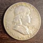 1955 Ben Franklin Half Dollar 90% Silver Coin