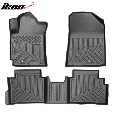 Fits 19-24 Kia Forte Anti-Slip 3D Molded Floor Mats All Weather TPE Carpet 3PCS