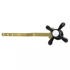 French Country Front Mount Toilet Tank Lever in Matte Black