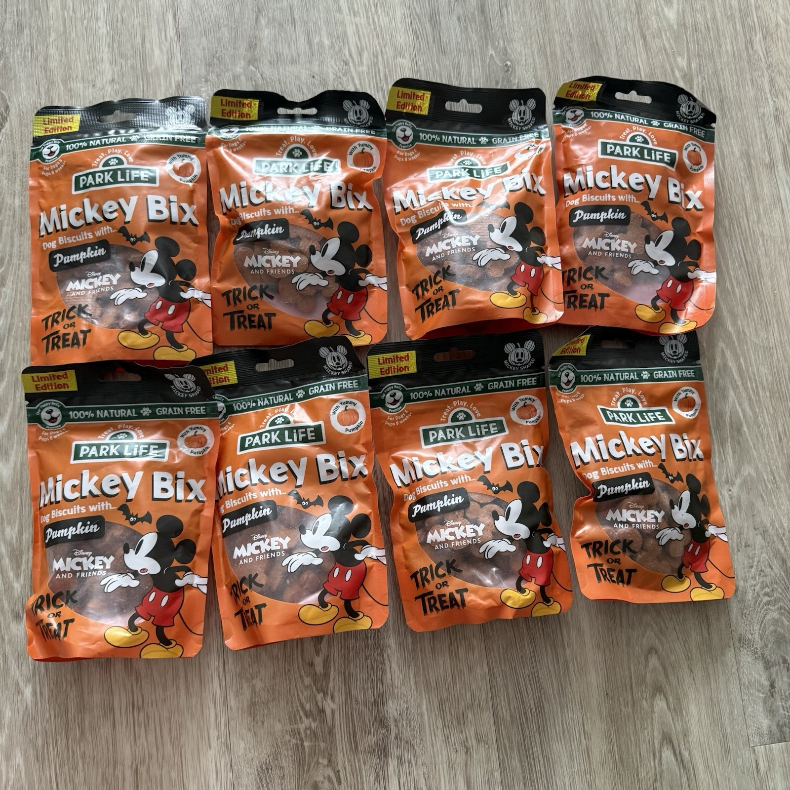 Park Life Mickey Bix Dog Biscuits Pumpkin Pet Puppy Training Biscuits Treats