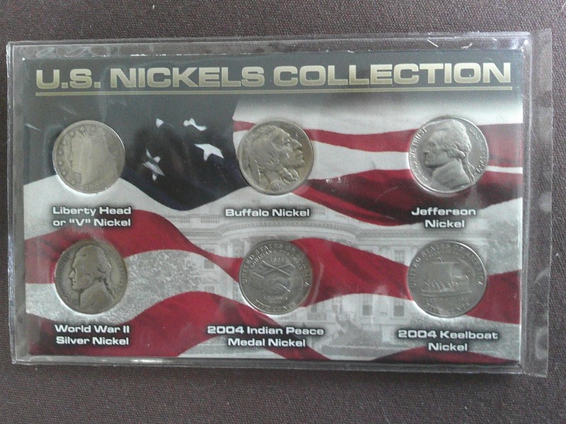 U.S Nickels Collection 1903 Liberty, 1937 Buffalo, WW 2 Silver + 3 additional !!