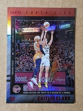 2025 Panini Chronicled Caitlin Clark WNBA #9 Red Holo Foil Indiana Fever ROY 