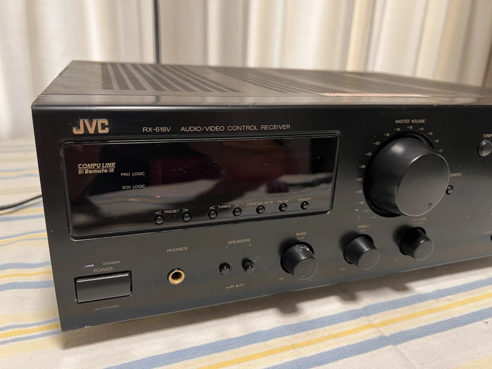 JVC RX-618V Audio Video 100 Watt Receiver Tested & Working - Image 2 of 4