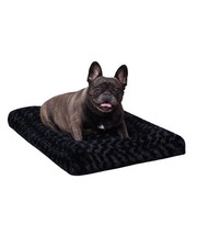 KSIIA Washable Dog Bed Anti-Slip Dog Crate Beds Deluxe Plush Kennel Pad Comfy...