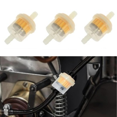 3X 6-7mm UNIVERSAL Benzinfilter Sprit Kraftstofffilter Für Auto Motorrad Roller