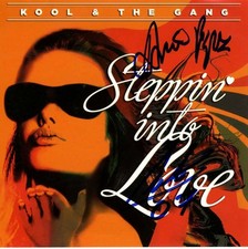 Kool & The Gang Autographed X2 Steppin Into Love CD Cover