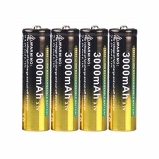 4PCS-18mm 65mm Rechargeable Batterie.s Li-ion 3.7V USA FAST SHIPPING