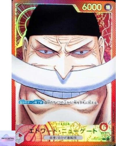 Edward.Newgate (Alt Art) OP02-001 L Paramount War ONE PIECE Card Game