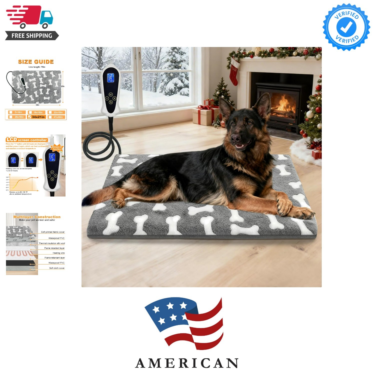 34x21 For Large Dogs - Constant On Safety Design