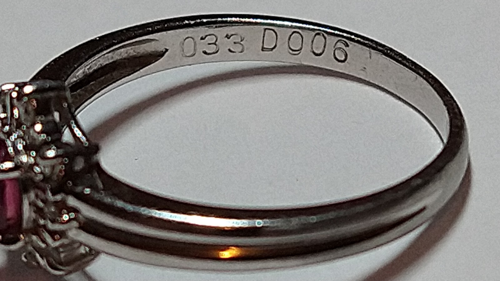 Solid platinum 0.39 carat natural ruby diamond ri… - image 17