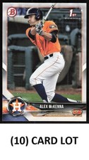 (10) CARD LOT - 2018 Bowman Draft  #BD-99 Alex McKenna