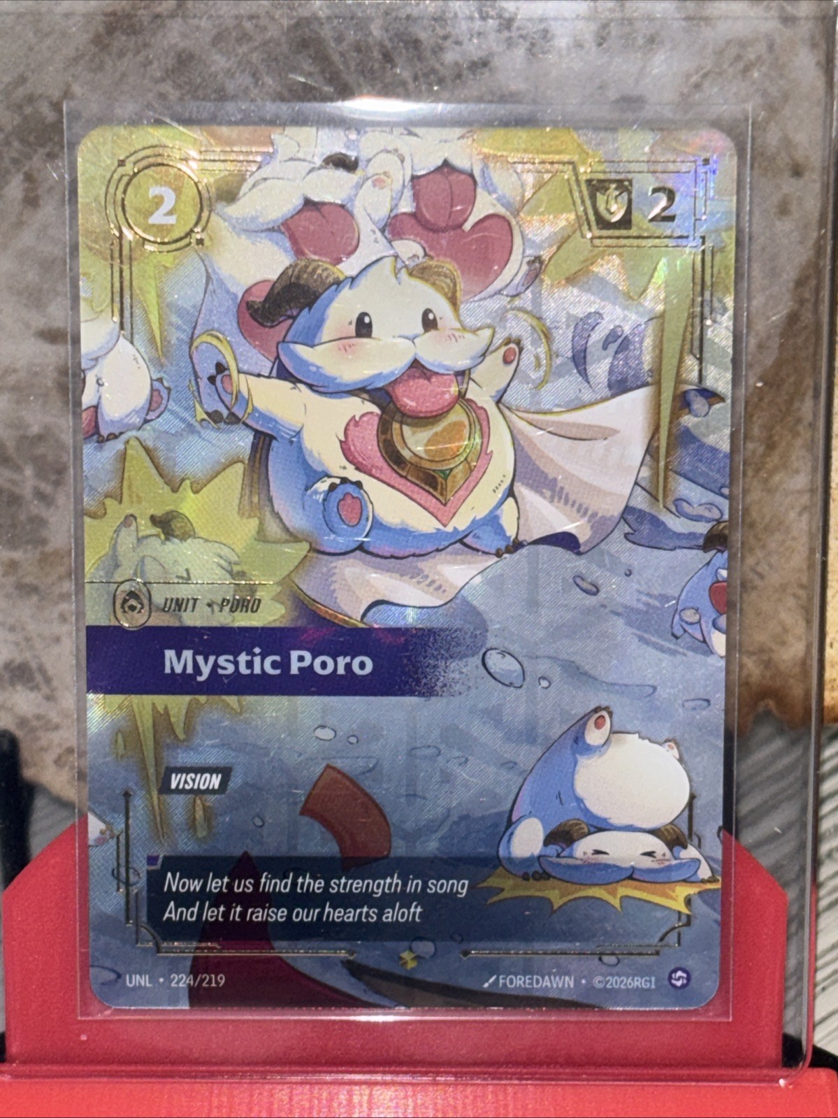Riftbound Unleashed Mystic Poro Overnumber 224/219 OVN UNL English