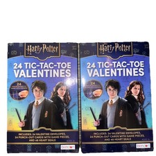 2 Sets of 2026 Bendon Harry Potter 24 Tic Tac Toe Sticker Valentines Cards