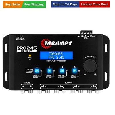 Pro 2.4S DSP Crossover full Digital Signal Processor and Equalizer with seque...