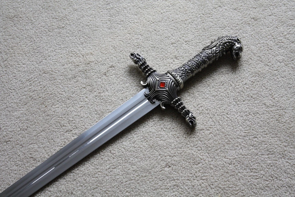 Réplica de filme S1022 adereços decoração de casa espada de brienne tarth 42,7" com placa - Imagem 4 de 4