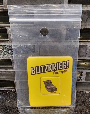 BLITZKRIEG! Decryption PROMO Tile 2022 PSC  Games RARE unpunched