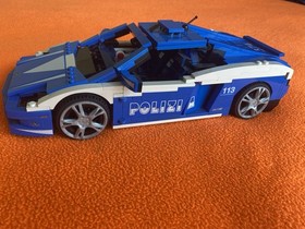 LEGO 8214 Racers: Lamborghini Gallardo LP 560-4 Polizia Police Car Excellent