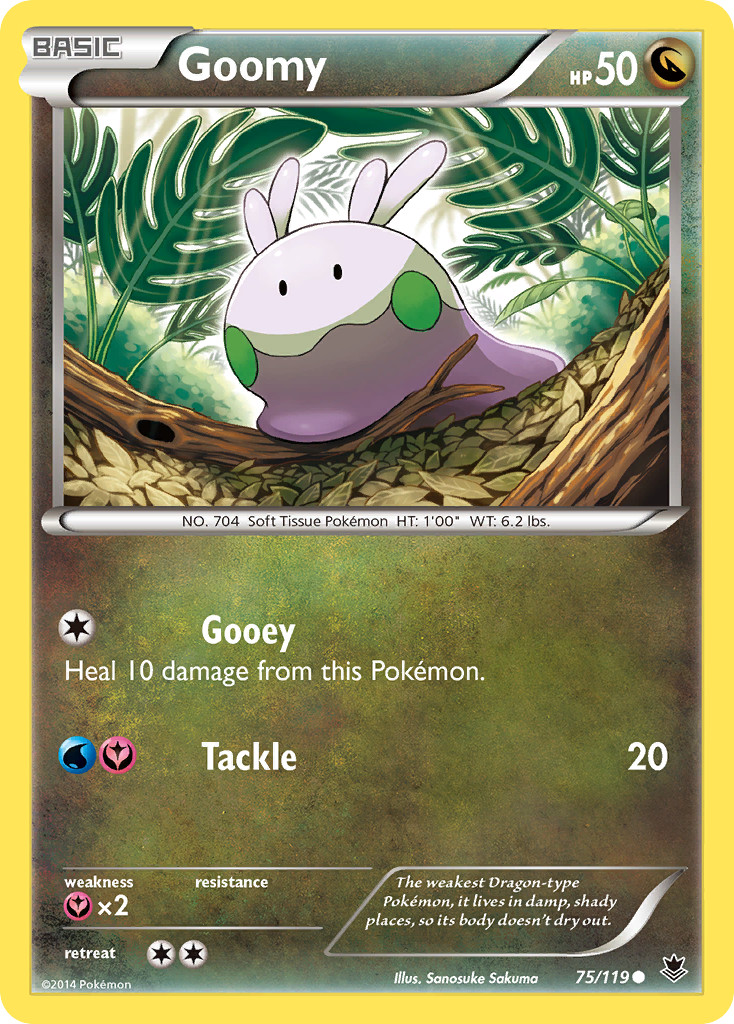 GOOMY 75/119 PHANTOM FORCES REVERSE HOLO COMMON NM POKEMON