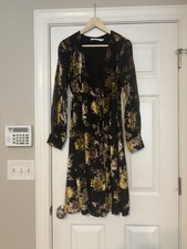 ASTR the label Sonya velvet floral wrap dress Size Medium Fairycore