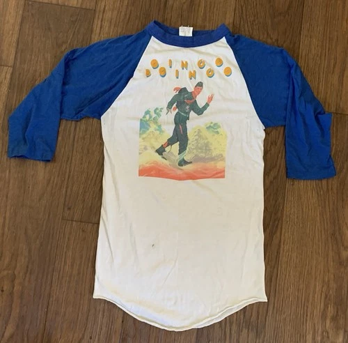 Vintage 80s Oingo Boingo Danny Elfman Only A Lad T Shirt Med 1980s vintage concert t-shirt, vintage, single stitch, B+ condition