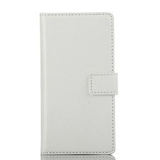 Funda Abatible Business Estuche Bolsa Sony Xperia M2 Soporte Libro Blanco