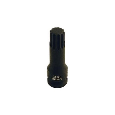 Laser Tools Spline Socket Bit 1/2''D M18 5063