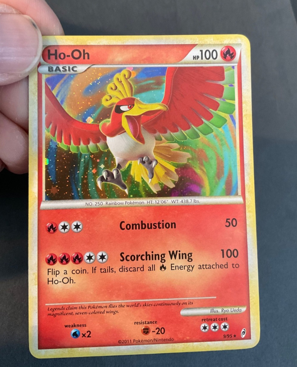 Ho-Oh - 9/95 - Holo - Rare - Original (Call of Legends) Pokemon Card TCG