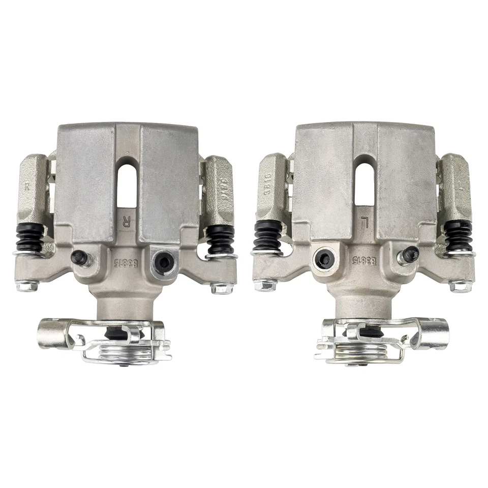 Pair Rear Brake Calipers w/Bracket For Chevrolet Malibu Pontiac G6 Saturn Aura Foto 3 de 4