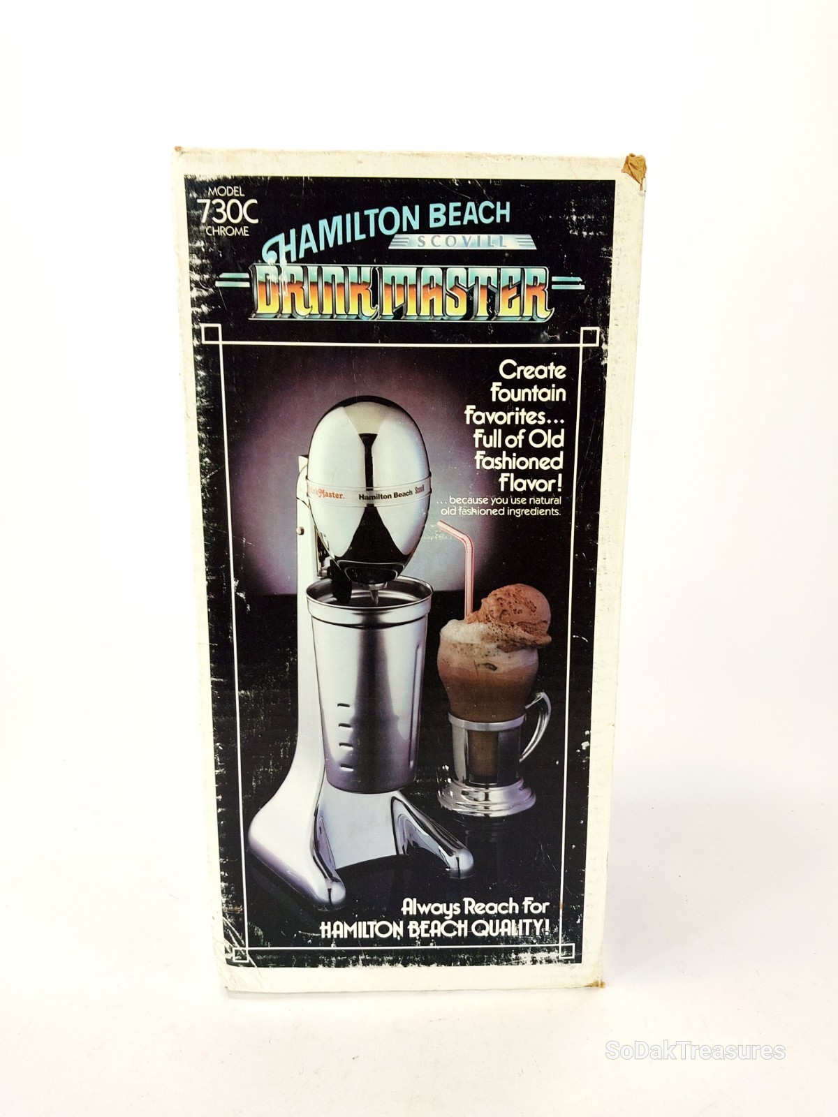 NIB Vintage Hamilton Beach Drinkmaster 730C Chrome