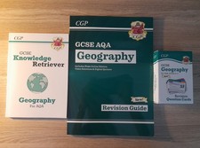 Image of New AQA GCSE Geography Revision Guide, Knowledge Retriever, Flashcards Bundle