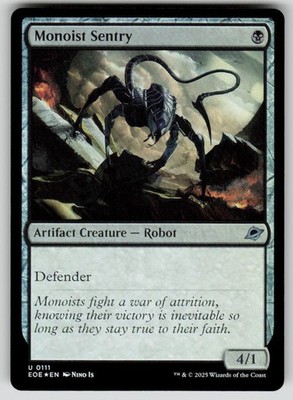Monoist Sentry Foil Uncommon Edge of Eternities 111 MTG Near Mint 2025