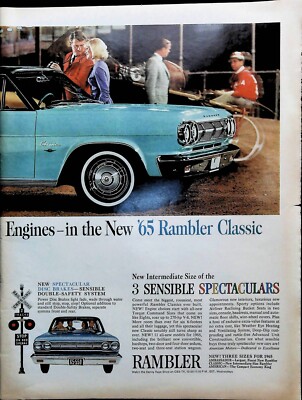 1960 Vintage Magazine print Ad, American Motors Corporation. Double page