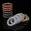 12PCS-Rubber-Telephone-Wire-Hair-Ties-Spiral-Slinky-Hair-Head-Elastic-Bands-Lots miniatuur 1
