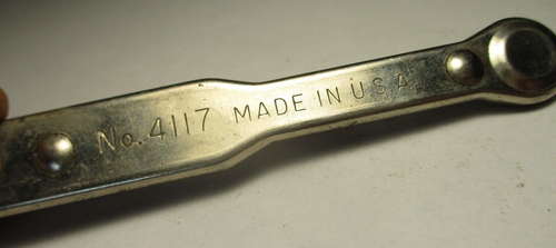 Vintage Craftsman 4117 4" Reversible Ratcheting Flat / Slotted Screwdriver USA - Picture 4 of 5