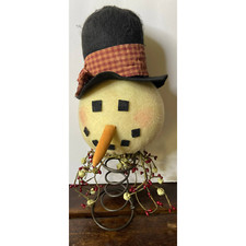 Country Plush Snowman Tree Topper