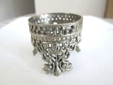 Solid Brass Pewter Finish Gemstone Sphere Holder/Display, Stand, 1.5" Dia.