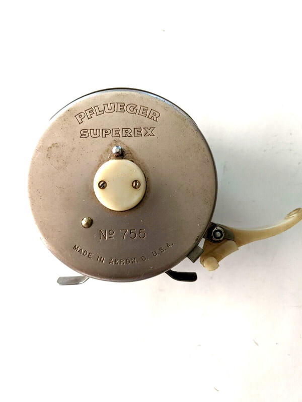 Early Pflueger Superex 1907 Patent Automatic Fly Fishing Reel No 755