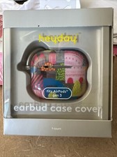 HeyDay Case FOR AirPods Gen 3 Earbud Cover W/ Carabiner Clip Clear Illustration