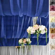 5x14 feet Premium Chiffon SHEER CURTAIN Panel Backdrop Drape Party Decorations