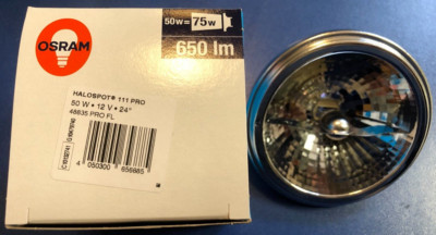 OSRAM Halospot Pro 111 G53 50W (Like 75W) 24° 650lm UV Filter 48835 PRO FL