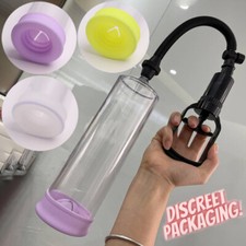 Male Suction Vacuum Penis Pump Enlarger Power Up Cock Extender Enhance Stretcher