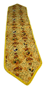 Quilted Table Runner With Roosters/Reversible  13 X 55"