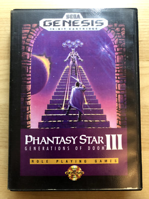 PHANTASY STAR III. GENERATIONS OF DOOM. SEGA GENESIS. NTSC