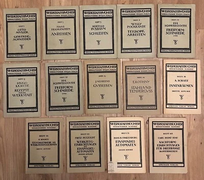 14 x Werkstattbücher 1921, von Eugen Simon, Selten ! - Bild 1 von 4
